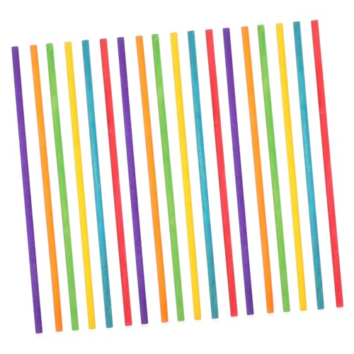 ERINGOGO 50 Stück Farbenfrohes Teiliges Rhythmus Stäbe Set aus Holz Musikinstrumente für Anfänger für Kreative Musikspiele und Unterricht von ERINGOGO
