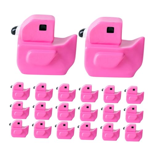 ERINGOGO 50 Stück Flamingo-Dekoration Miniatur Mini-feengarten-Accessoires Ding Dekorationszubehör Figur Mikro Landschaftsdekoration DIY Landschaftsornament Zubehör Mini Harz Rosy von ERINGOGO
