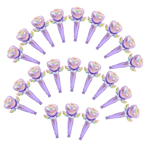 ERINGOGO 50 Stück Folienballons Fairy Wand Handliche Deko für Partys Hochzeiten und Feiern Partyzubehör Pastellfarben für Beeindruckende Foto Requisiten und Festliche Gestaltung von ERINGOGO