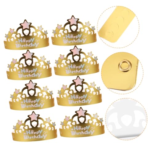 ERINGOGO 50 Stück Goldene Papierkronen für Geburtstagsfeiern Verstellbare Partyhüte für Erwachsene und Teiliges Deko für Unvergessliche und Fotos ERINGOGO 50 Stück Goldene Papierkronen für Geburtstagsfeiern Verstellbare Partyhüte für Erwachsene und Teiliges Deko für Unvergessliche und Fotos von ERINGOGO