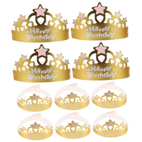 ERINGOGO 50 Stück Goldener Geburtstagshut Mini Kronenhut Schüttgut Partyhüte Kindergeburtstag King Hat Geburtstagskrone Junge Personalisiert Geburtstagskrone Für Erwachsene Partyhut Papier ERINGOGO 50 Stück Goldener Geburtstagshut Mini Kronenhut Schüttgut Partyhüte Kindergeburtstag King Hat Geburtstagskrone Junge Personalisiert Geburtstagskrone Für Erwachsene Partyhut Papier von ERINGOGO