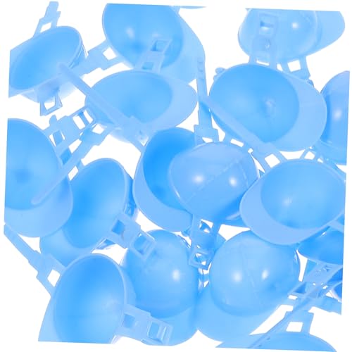 ERINGOGO 50 Stück Helm Für Minipuppe Mini-puppenhelme Kappe Schutzhelm Für Sachen Mini-schutzhelm Konstruktion Bauherrenhut Mini-bauhut Junge Partyhüte Für Sky-Blue Plastik von ERINGOGO