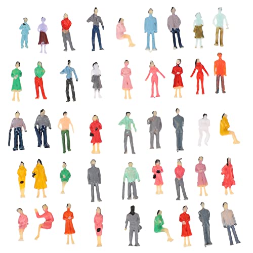 ERINGOGO 50 Stück Kapselfarbe Man Model Mini-Figuren, Großpackung Miniaturen Plastik Bunt ERINGOGO 50 Stück Kapselfarbe Man Model Mini-Figuren, Großpackung Miniaturen Plastik Bunt von ERINGOGO
