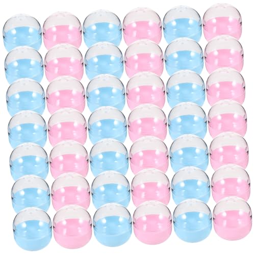 ERINGOGO 50 Stück Leere Wiederverwendbare Kunststoffkugeln Stabile Transparente Befüllbare Spielzeugkapseln für Partygeschenke Süßigkeiten Bastelbedarf und ERINGOGO 50 Stück Leere Wiederverwendbare Kunststoffkugeln Stabile Transparente Befüllbare Spielzeugkapseln für Partygeschenke Süßigkeiten Bastelbedarf und von ERINGOGO