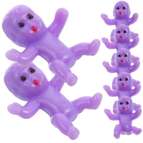 ERINGOGO 50 Stück Mini Babypuppen Figuren aus Plastik für Shower Geburtstagsfeiern oder Dekorationen Niedliche Große Miniaturbabys pro Packung von ERINGOGO