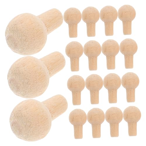 ERINGOGO 50 Stück Miniatur Griffe Für Puppenhäuser Türknöpfe Puppenhaus Türgriffe Holz Khaki ERINGOGO 50 Stück Miniatur Griffe Für Puppenhäuser Türknöpfe Puppenhaus Türgriffe Holz Khaki von ERINGOGO