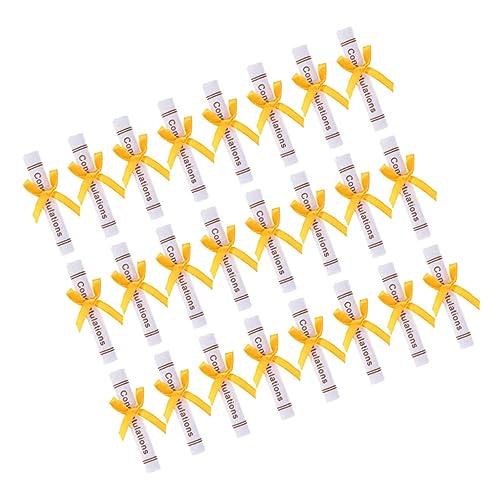 ERINGOGO 50 Stück Miniatur-vliesstoff-Zertifikat-schriftrolle Zum Selbermachen, Abschluss-bären-Puppen- ERINGOGO 50 Stück Miniatur-vliesstoff-Zertifikat-schriftrolle Zum Selbermachen, Abschluss-bären-Puppen- von ERINGOGO