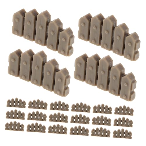 ERINGOGO 50 Stück Miniaturzaun Zum Basteln, Mini-szenenlayout, Zaunverzierungen Für Kleine Häuser, Sandtische, Mikrolandschaften, Puppenhauszubehör von ERINGOGO