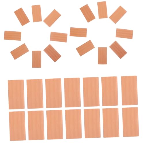 ERINGOGO 50 Stück Simulierte Ziegelzubehörblöcke Materialien Puppenhauswände Mini Ziegel Miniaturgebäude Winzige Gefälschte Kindermodelle Mini Artikel Die Tatsächlich Funktionieren von ERINGOGO