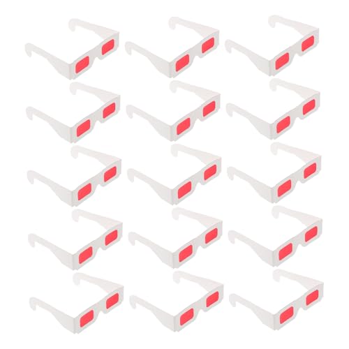 ERINGOGO 50 Stück Sonnenbrillen in Rot für Buntem Design Langlebig und Stilvoll für Filmabende Valentinstagspartys und Besondere Anlässe von ERINGOGO