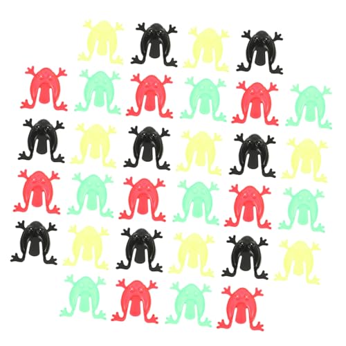 ERINGOGO 50 Stück Teiliges Bunte Kleine Plastik Springfrösche Druckempfindliche Hüpfspielzeuge für Partyfüllung und Outdoor für Jungen und Mädchen ERINGOGO 50 Stück Teiliges Bunte Kleine Plastik Springfrösche Druckempfindliche Hüpfspielzeuge für Partyfüllung und Outdoor für Jungen und Mädchen von ERINGOGO