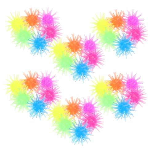 ERINGOGO 50 Stück Teiliges Bunte TPR Klebespielzeuge Elastische Weiche Krabbelspielzeuge als Party Deko und Stressabbau Wiederverwendbar Kinderfreundlich Geeignet für Geburtstagsfeiern und von ERINGOGO