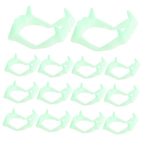 ERINGOGO 50 Stück Teiliges Fluoreszierendes Vampirzähne für Halloween Cosplay Party Zubehör Sicherer Leuchtende Dämonen Gebiss Requisite für Gruselige Verkleidungen ERINGOGO 50 Stück Teiliges Fluoreszierendes Vampirzähne für Halloween Cosplay Party Zubehör Sicherer Leuchtende Dämonen Gebiss Requisite für Gruselige Verkleidungen von ERINGOGO
