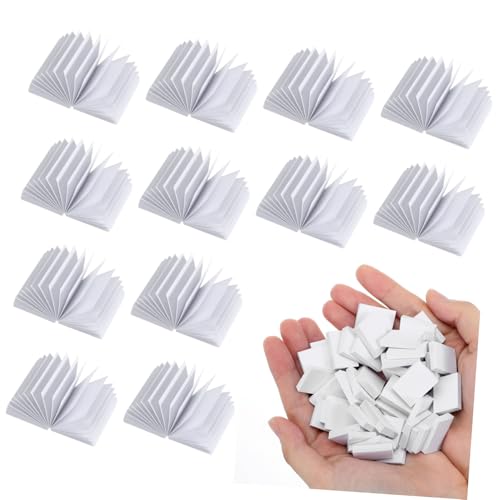 ERINGOGO 50 Stück Teiliges Miniaturbücher für Puppenhaus mit Umblätterbaren Seiten Vielseitig als Dekoration Mini Notizbücher Geschenkidee für Puppenhausliebhaber Detailreich und von ERINGOGO