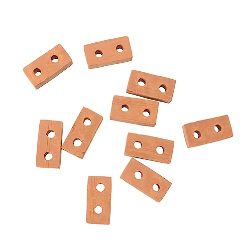 ERINGOGO 50 Stück simulierter roter Backstein Modellsteine Miniaturgebäude Mini-Steine für Ziegelmodell DIY-Modell aus rotem Backstein Sandtisch Ziegelzubehör ERINGOGO 50 Stück simulierter roter Backstein Modellsteine Miniaturgebäude Mini-Steine für Ziegelmodell DIY-Modell aus rotem Backstein Sandtisch Ziegelzubehör von ERINGOGO