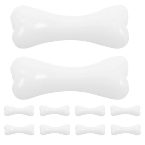 ERINGOGO 500 Stück Mini Knochen Kunststoff Weiß Realistische Halloween Deko Cosplay Zubehör Miniatur Skelett Knochen für Party Basteln DIY Kostüm Accessoires von ERINGOGO