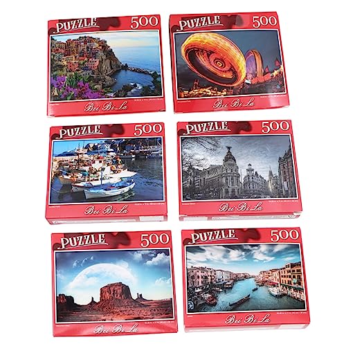 ERINGOGO 500 Stück Teile Erwachsenen Puzzle Kreatives Jigsaw Spiel mit Monument und für Geduld und Konzentration für Geburtstagsgeschenke und Besondere Anlässe von ERINGOGO