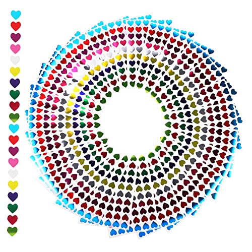 ERINGOGO 50Blätter Herzförmige Aufkleber für Selbstklebende Belohnungssticker für Lehrer Dekoration Scrapbooking Bastelprojekte Niedliches Design für und Partys ERINGOGO 50Blätter Herzförmige Aufkleber für Selbstklebende Belohnungssticker für Lehrer Dekoration Scrapbooking Bastelprojekte Niedliches Design für und Partys von ERINGOGO