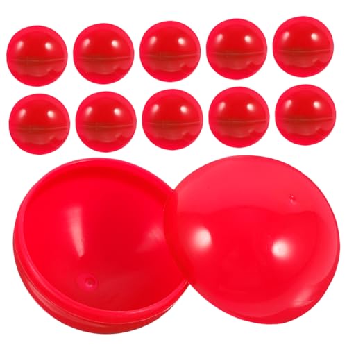 ERINGOGO 50Stücke Aktivitätslotteriekugeln Lustige Hohlkugeln Rot Durchmesser Für Spielpartys Tombola Und Auslosungen Kunststoffbälle Für Kreative Spiele von ERINGOGO