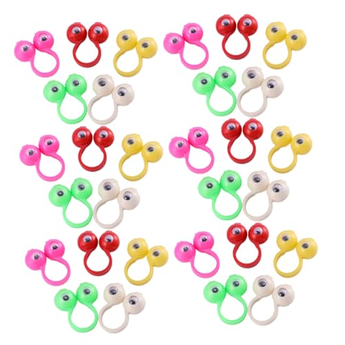 ERINGOGO 50Stücke Fingerspielzeug Mit Großen Augen Interaktive Fingerpuppen Für Kreative Spiele Für Jahren Leichtes Und Sicheres Kunststoffmaterial von ERINGOGO