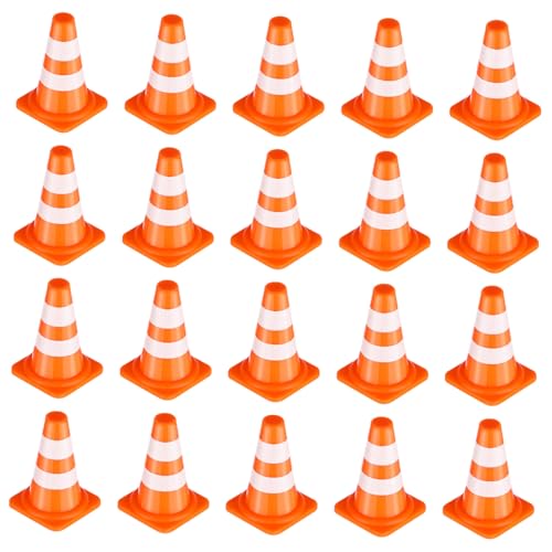 ERINGOGO 50Stücke Mini Verkehrskegel Verkehrsbarrieren Pylonen für Robuste und Langlebige Straßenzeichen aus Baustellen und Kreative Lernspiele ERINGOGO 50Stücke Mini Verkehrskegel Verkehrsbarrieren Pylonen für Robuste und Langlebige Straßenzeichen aus Baustellen und Kreative Lernspiele von ERINGOGO