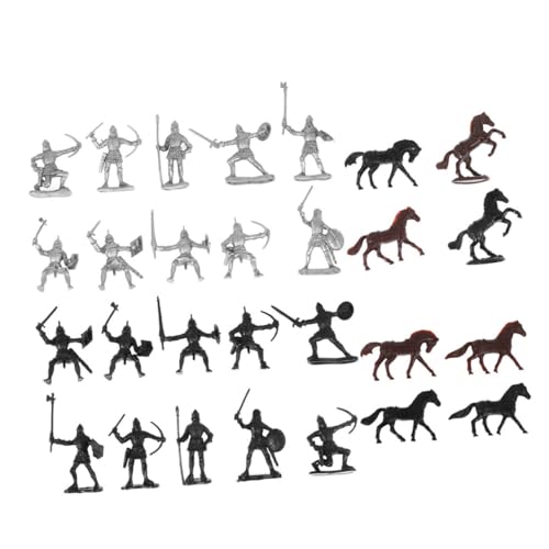 ERINGOGO 56 Stück Teiliges Mittelalterliches Soldaten spielset aus Kunststoff mit Fußsoldaten Pferdereitern und Mini modellfiguren Detailreiches Ritter Krieger und Dekoration ERINGOGO 56 Stück Teiliges Mittelalterliches Soldaten spielset aus Kunststoff mit Fußsoldaten Pferdereitern und Mini modellfiguren Detailreiches Ritter Krieger und Dekoration von ERINGOGO