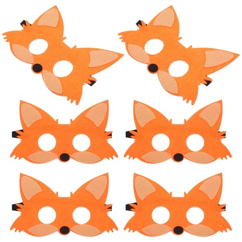 ERINGOGO 5St Fuchsmaske für Cosplay-Maske Schwanzmaske pelzige Maske tiermasken für Halloween Tiermaske Requisiten für Halloween-Masken Party-Cosplay-Tiermaske gefühlt Orange ERINGOGO 5St Fuchsmaske für Cosplay-Maske Schwanzmaske pelzige Maske tiermasken für Halloween Tiermaske Requisiten für Halloween-Masken Party-Cosplay-Tiermaske gefühlt Orange von ERINGOGO
