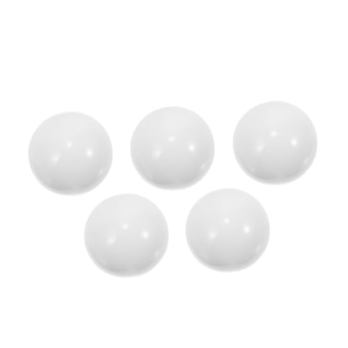 ERINGOGO 5St Roulette-Perlen Bälle zeichnen Tombola-Bälle Poker Radperlen-Spielteile Rad-Perlen-Spiel rotierendes Rad runden Requisiten runde Perlen Plattenspieler-Kugel Ball Acryl Weiß von ERINGOGO