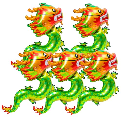 ERINGOGO 5Stücke Drachen Ballons Aus Aluminiumfolie Frühlingsfest Party Dekoration Chinesische Neujahrs Ballon Dekoration Für Festliche Anlässe Drachenmotiv Für Unvergessliche ERINGOGO 5Stücke Drachen Ballons Aus Aluminiumfolie Frühlingsfest Party Dekoration Chinesische Neujahrs Ballon Dekoration Für Festliche Anlässe Drachenmotiv Für Unvergessliche von ERINGOGO
