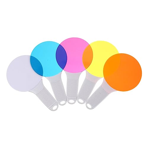 ERINGOGO 5Stücke Farbige Lichtfilter Paddel für Teiliges zur Farberkennung und Farbexperimenten Lernspielzeug für Kindergarten Frühe Bildung Leicht und rutschfest ERINGOGO 5Stücke Farbige Lichtfilter Paddel für Teiliges zur Farberkennung und Farbexperimenten Lernspielzeug für Kindergarten Frühe Bildung Leicht und rutschfest von ERINGOGO