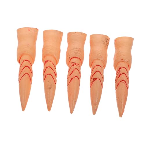 ERINGOGO 5Stücke Hexenfingerabdeckungen Für Halloween Gruselige Gefälschte Nagelrequisiten Für Cosplay Und Partys Leicht Und Sicher Für Schaurige von ERINGOGO