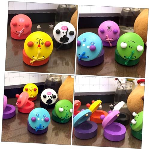 ERINGOGO 5Stücke Holzspielzeug Kastagnetten Für Musikpädagogisches Percussion Für Kleinkinder Fördert Kreativität Und Musikalität Für Spielgruppen Und Zuhause von ERINGOGO