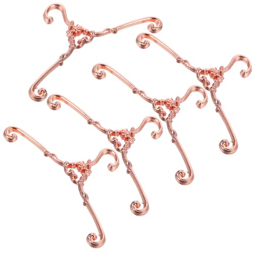 ERINGOGO 5Stücke Kleiderbügel Aus Hochwertigem Puppen Kleiderbügel Roségold Für Puppenkleidung Als Puppenhaus Zubehör Die Aufbewahrung Von Puppenmode ERINGOGO 5Stücke Kleiderbügel Aus Hochwertigem Puppen Kleiderbügel Roségold Für Puppenkleidung Als Puppenhaus Zubehör Die Aufbewahrung Von Puppenmode von ERINGOGO