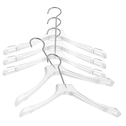 ERINGOGO 5stücke Teiliges Mini Hänger Für Puppenkleidung Transparente Miniatur Kleiderbügel Für Zubehör Organisieren Und Präsentieren Von Puppenkleidern von ERINGOGO