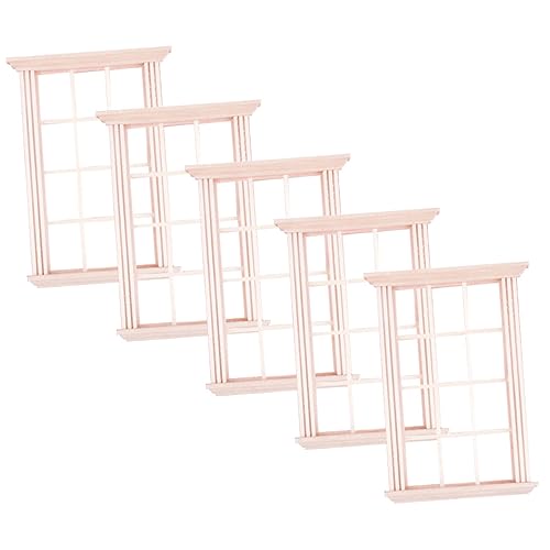 ERINGOGO 5stücke Miniatur Fensterrahmen Teiliges Puppenhaus Zubehör Für Kreatives Spielen Und Dekoration Unbehandelte Möbel Für Junge Mädchen Für Miniaturhäuser Und Fotografie ERINGOGO 5stücke Miniatur Fensterrahmen Teiliges Puppenhaus Zubehör Für Kreatives Spielen Und Dekoration Unbehandelte Möbel Für Junge Mädchen Für Miniaturhäuser Und Fotografie von ERINGOGO