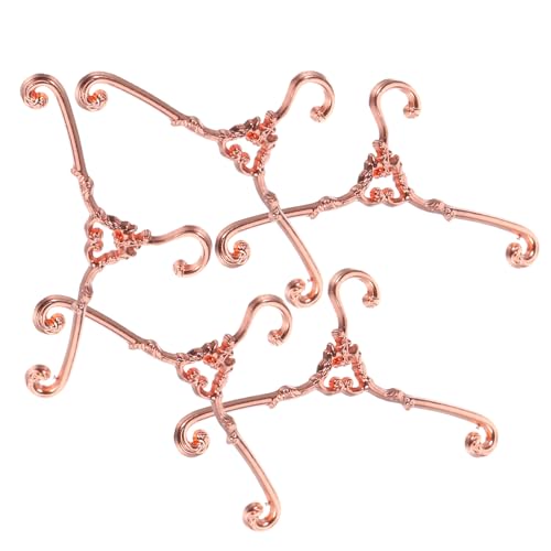 ERINGOGO 5Stücke Puppen Kleiderbügel Aus Hochwertigem Lebensechte Kleine Kleiderbügel Roségold Für Puppenkleider Puppenzubehör Für Puppenschrank Und Puppenhaus ERINGOGO 5Stücke Puppen Kleiderbügel Aus Hochwertigem Lebensechte Kleine Kleiderbügel Roségold Für Puppenkleider Puppenzubehör Für Puppenschrank Und Puppenhaus von ERINGOGO