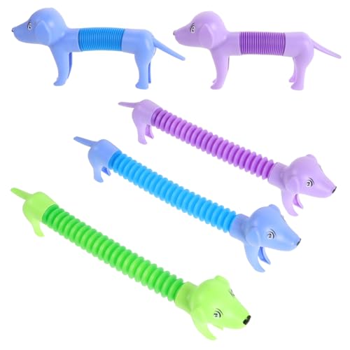 ERINGOGO 5Stücke Teleskopisches Hundespielzeug Lustiges Sensorisches Pull Stringspielzeug Für Stressabbau Und Partyspiele Varianten Für Interaktive Spielstunden von ERINGOGO
