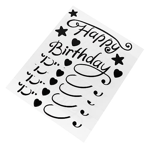 ERINGOGO 5pcs Alles Zum Geburtstag Aufkleber Buchstaben Aufkleber Aufkleber- Party-Aufkleber Ballon-Aufkleber Dekorativer Ballonaufkleber Geburtstagsparty Liefert Black Plastik ERINGOGO 5pcs Alles Zum Geburtstag Aufkleber Buchstaben Aufkleber Aufkleber- Party-Aufkleber Ballon-Aufkleber Dekorativer Ballonaufkleber Geburtstagsparty Liefert Black Plastik von ERINGOGO