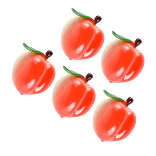 ERINGOGO 5pcs Künstlicher Obstpfirsich Realistische Winzige Pfirsich -lebensee Pfirsichsimulation PVC Pfirsichdekoration ERINGOGO 5pcs Künstlicher Obstpfirsich Realistische Winzige Pfirsich -lebensee Pfirsichsimulation PVC Pfirsichdekoration von ERINGOGO