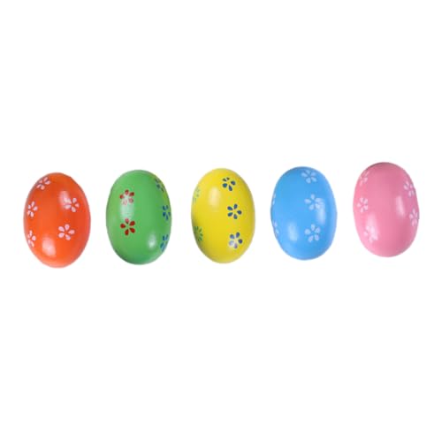 ERINGOGO Lernspielzeug-Set Für Kleinkinder 5-teilig Holzspielzeug Greiftrainingsspielzeug Für Kinder Für Osterparty-Erinnerungen Zufällige Farbe von ERINGOGO