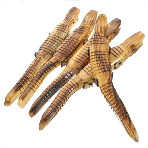 ERINGOGO 5 Stücke Holz Spielzeug Simulation Jungen und Mädchen Pädagogisches Handwerk Spielzeug Unfinished Holz Tier Modell von ERINGOGO
