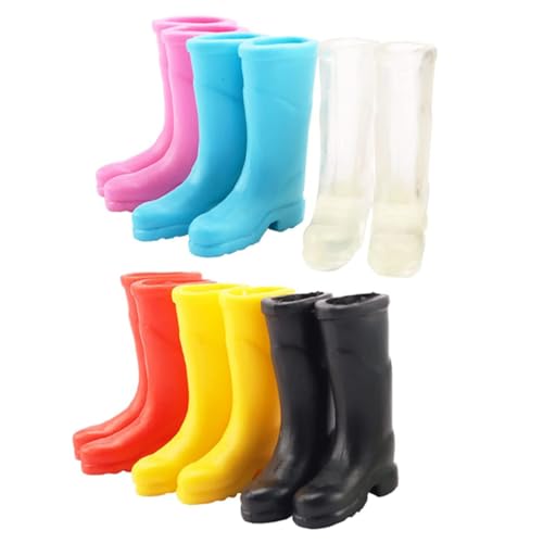 ERINGOGO 6 Paare Maßstab Miniatur Gummistiefel Puppenhaus Dekorationen Mehrfarbig Feine Details Realistische Miniatur Schuhe ERINGOGO 6 Paare Maßstab Miniatur Gummistiefel Puppenhaus Dekorationen Mehrfarbig Feine Details Realistische Miniatur Schuhe von ERINGOGO