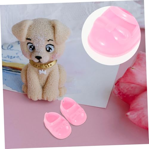 ERINGOGO 6 Paare Mini Puppenschuhe Bunte Flache Puppenhaus Schuhe Accessoires Für Kleine Puppen Kreatives Zubehör von ERINGOGO