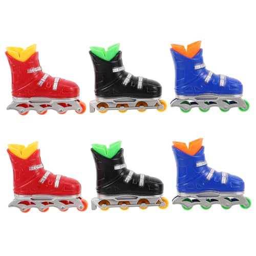 ERINGOGO 6 Paare Tragbare Finger Skateboard Spielzeuge für Erwachsene Kompakte Desktop Unterhaltung für Reisen und Büro Spaß von ERINGOGO