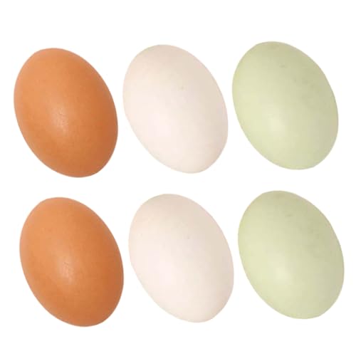 ERINGOGO 6 Stück Ostern Realistische Hühnereier Gefälschte Lebensmittel Spielzeug Hühner Legen Eier Unbemalte Faux Eier Holz Graffiti ERINGOGO 6 Stück Ostern Realistische Hühnereier Gefälschte Lebensmittel Spielzeug Hühner Legen Eier Unbemalte Faux Eier Holz Graffiti von ERINGOGO
