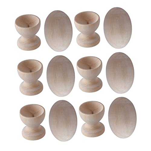 ERINGOGO Malen Zeichnen Graffiti-Eier-Set 6 Stück Hölzerner Ostereierhalter Für Jungen Und Mädchen ERINGOGO Malen Zeichnen Graffiti-Eier-Set 6 Stück Hölzerner Ostereierhalter Für Jungen Und Mädchen von ERINGOGO
