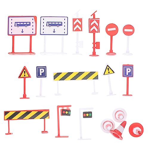 ERINGOGO 6 Sätze Teiliges Spielset mit Verkehrsschildern und Ampeln Pädagogisches für Verkehrserziehung Mikro Landschaftsdekoration für Kreative Spielszenen ERINGOGO 6 Sätze Teiliges Spielset mit Verkehrsschildern und Ampeln Pädagogisches für Verkehrserziehung Mikro Landschaftsdekoration für Kreative Spielszenen von ERINGOGO