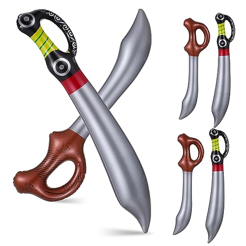 ERINGOGO 6 Stück Aufblasbare Piratenschwerter für Kinder Piraten Kostüm Zubehör Interaktives Spielzeug für Halloween Geburtstagsfeiern Sichere PVC Materialien Piratenparty Dekoration ERINGOGO 6 Stück Aufblasbare Piratenschwerter für Kinder Piraten Kostüm Zubehör Interaktives Spielzeug für Halloween Geburtstagsfeiern Sichere PVC Materialien Piratenparty Dekoration von ERINGOGO