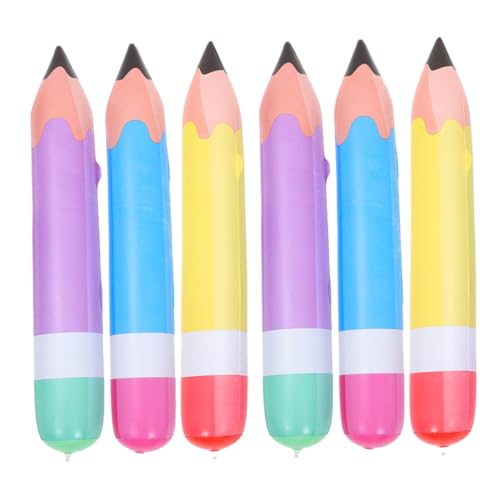 ERINGOGO 6 Stück Aufblasbare Riesen Bleistifte aus PVC Farbenfrohe Partydekorationen und Interaktive Lernhilfen für Geburtstage Klassenzimmer Schulanfang und Abschlussfeiern ERINGOGO 6 Stück Aufblasbare Riesen Bleistifte aus PVC Farbenfrohe Partydekorationen und Interaktive Lernhilfen für Geburtstage Klassenzimmer Schulanfang und Abschlussfeiern von ERINGOGO