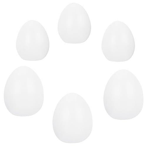 ERINGOGO 6 Stück Bemalter Ei-embryo Malen Für Gefälscht Dekorationen Groß Party Malerei Eier Zu Dekorieren Eier Dekorieren Handbemalte Eier Ei Dekoration Weiß Plastik ERINGOGO 6 Stück Bemalter Ei-embryo Malen Für Gefälscht Dekorationen Groß Party Malerei Eier Zu Dekorieren Eier Dekorieren Handbemalte Eier Ei Dekoration Weiß Plastik von ERINGOGO